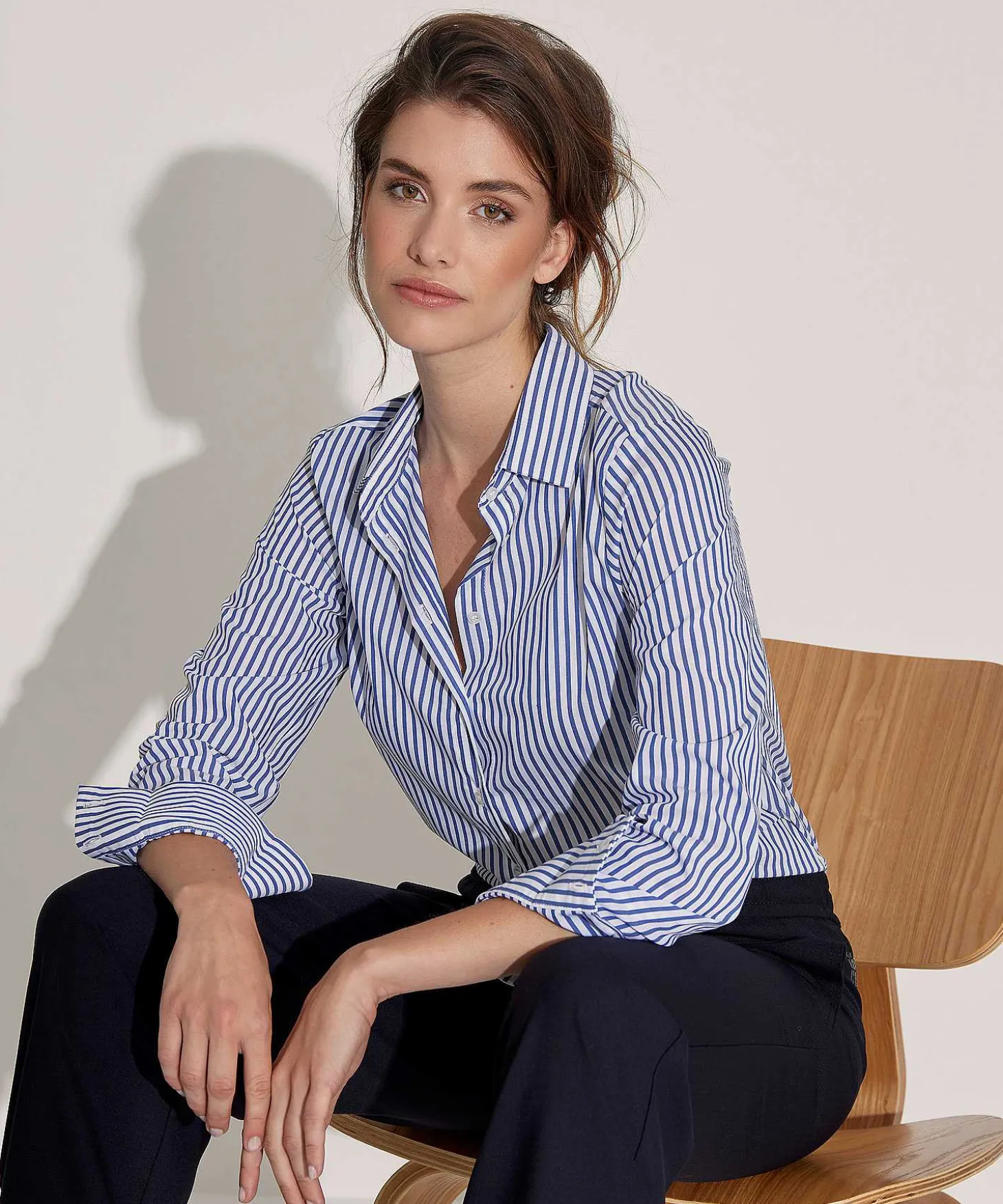 giulia_e_tu_poplin_blouse_3-1.webp Poplin Blouse Stripe*GIULIA E TU Fashion