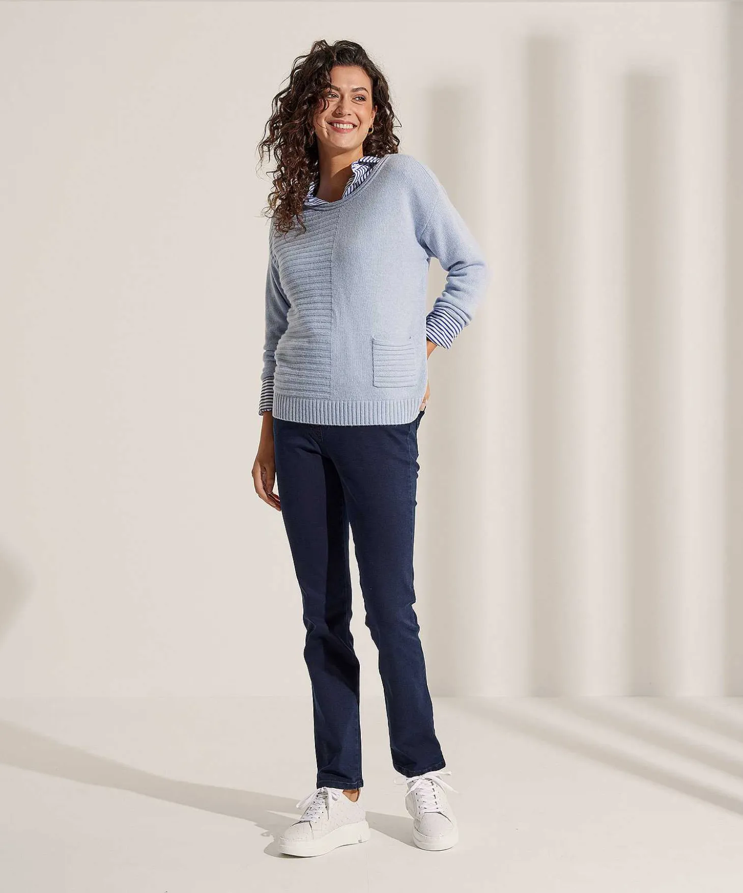 giulia_e_tu_poplin_blouse_4.webp Poplin Blouse Stripe*GIULIA E TU Fashion
