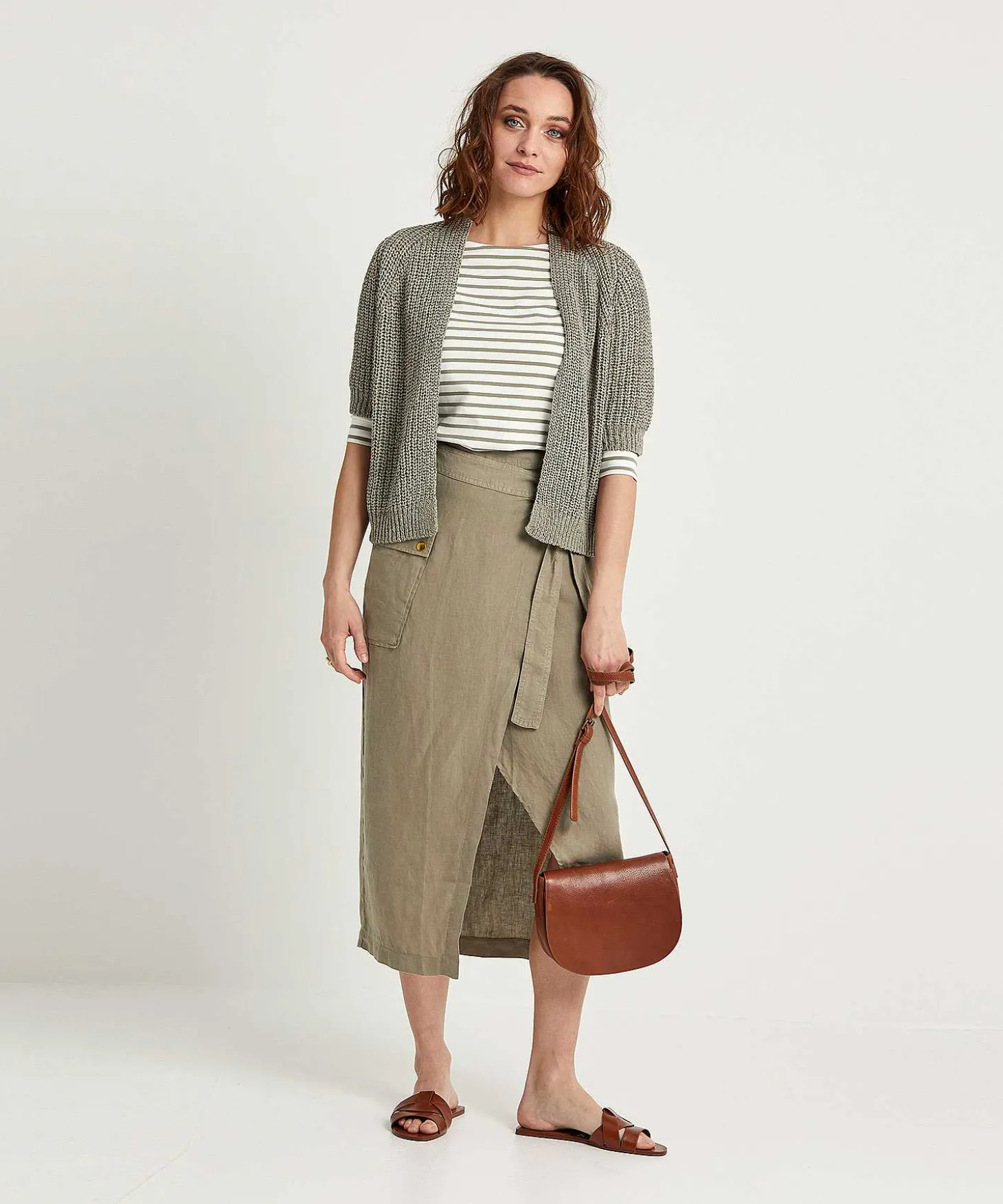 giulia_e_tu_ribbon_yarn_c_0.webp Ribbon Yarn Cardigan Short Sleeve*GIULIA E TU Best