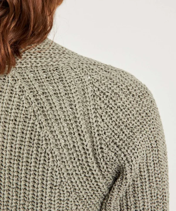 Ribbon Yarn Cardigan Short Sleeve*GIULIA E TU Best