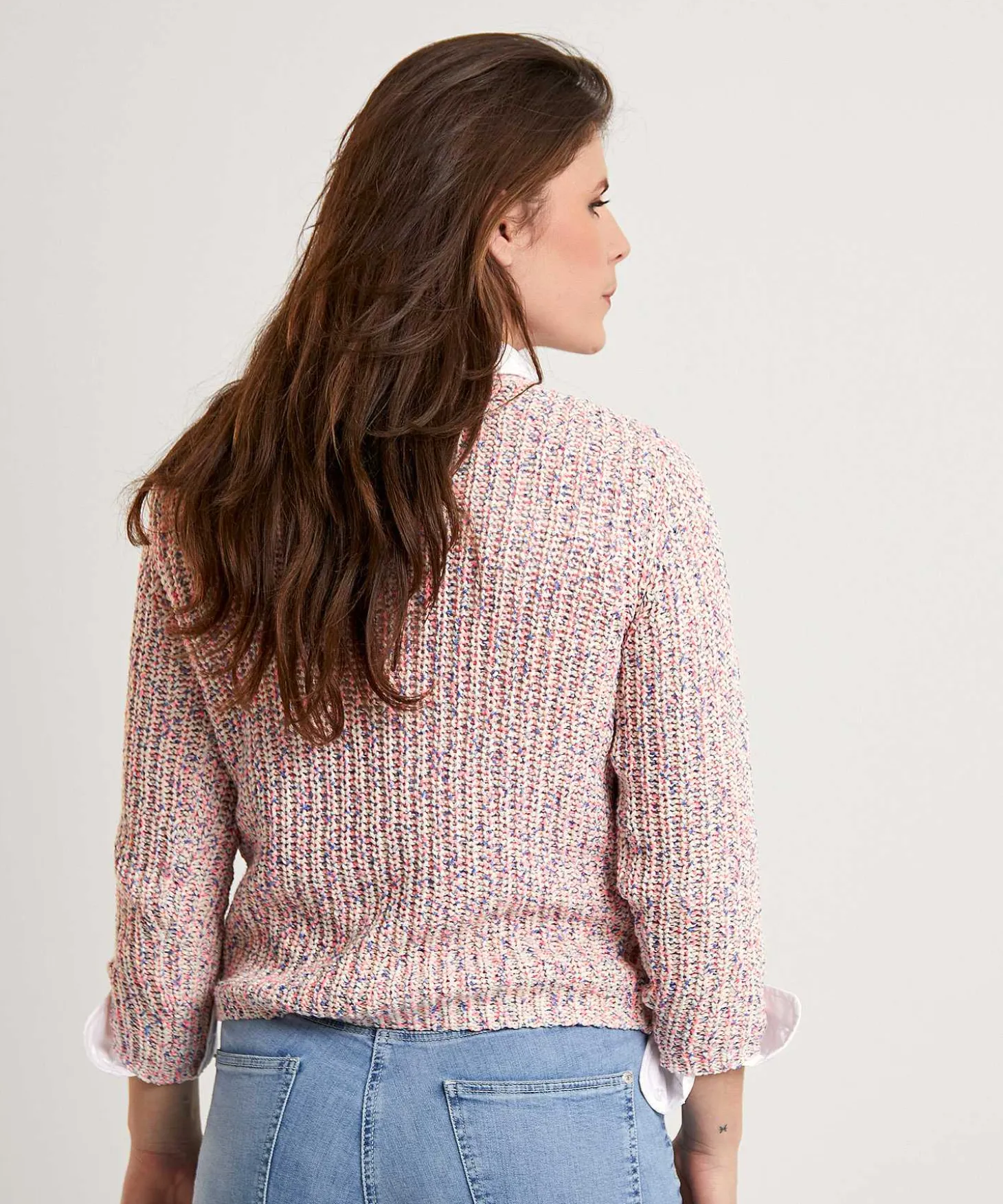 giulia_e_tu_ribbon_yarn_s_0-2.webp Ribbon Yarn Sweater Multicolor*GIULIA E TU Fashion