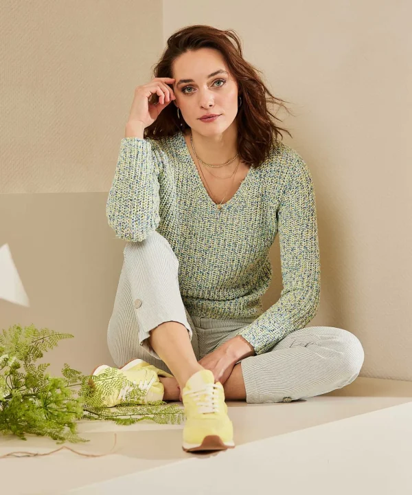 Ribbon Yarn Sweater Multicolor*GIULIA E TU Fashion
