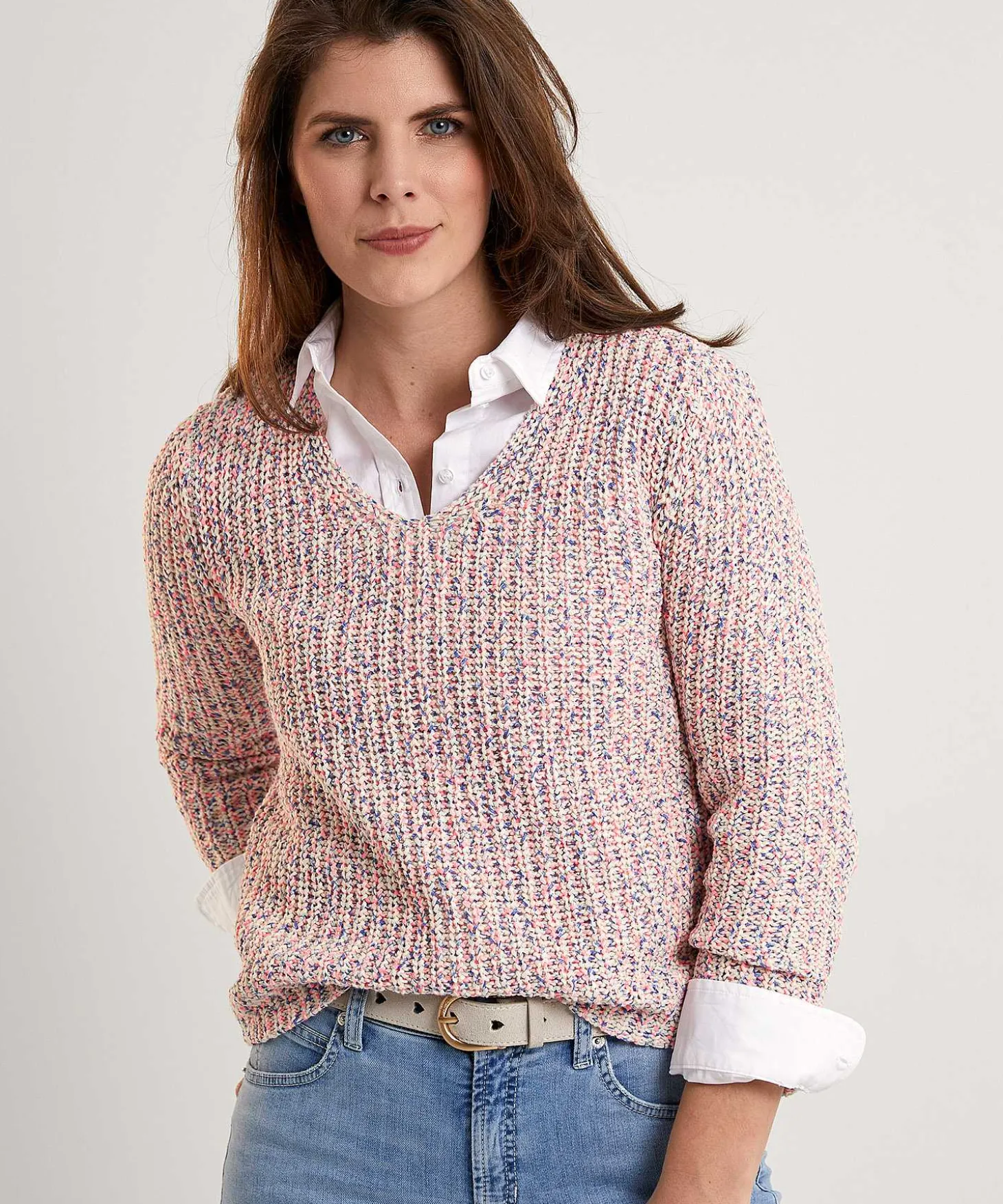 giulia_e_tu_ribbon_yarn_s_1-2.webp Ribbon Yarn Sweater Multicolor*GIULIA E TU Fashion