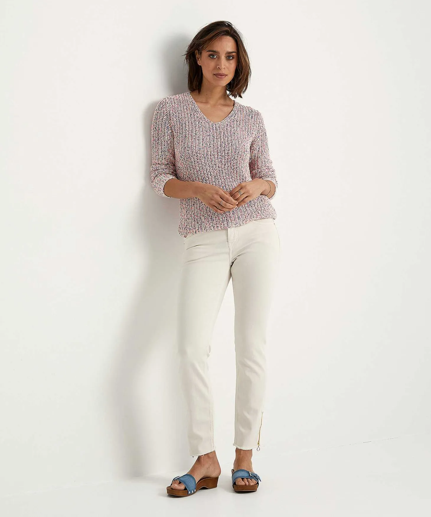 giulia_e_tu_ribbon_yarn_s_2-2.webp Ribbon Yarn Sweater Multicolor*GIULIA E TU Fashion
