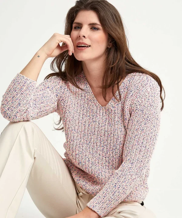 Ribbon Yarn Sweater Multicolor*GIULIA E TU Fashion