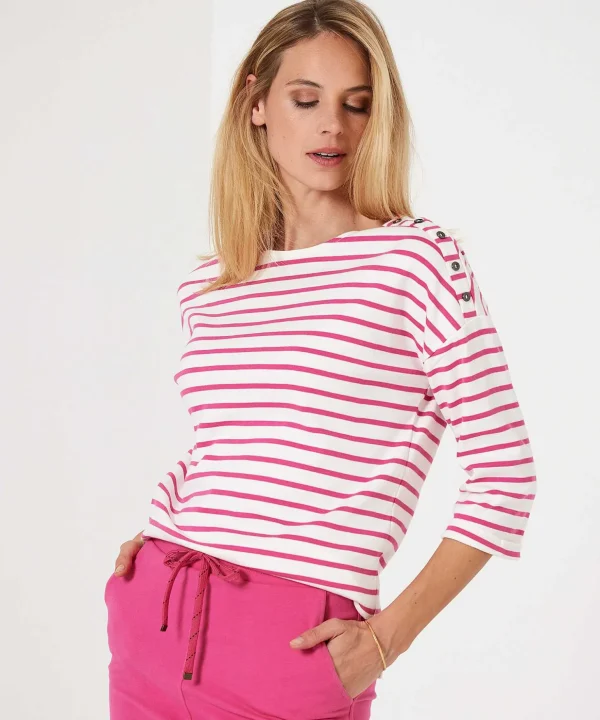 Shirt Breton Stripe Buttons*GIULIA E TU Best