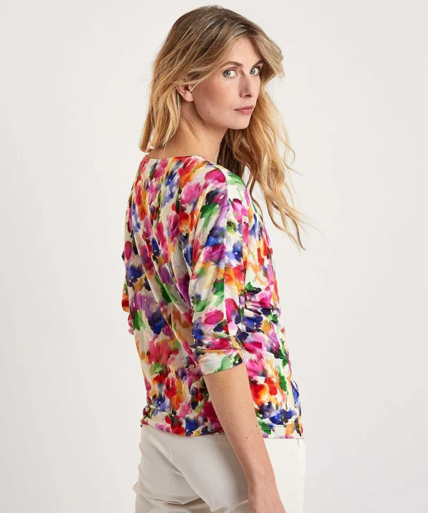 Slinky Shirt Faded Flower*GIULIA E TU Flash Sale