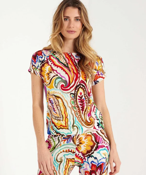 Slinky Top Maxi Paisley*GIULIA E TU Hot