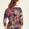 Slinky Top Multicolor Paisley*GIULIA E TU Discount