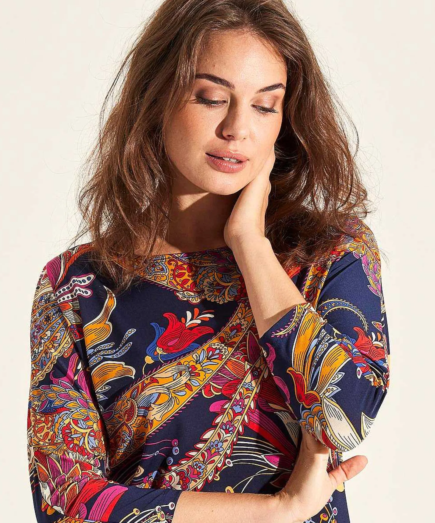 giulia_e_tu_slinky_top_mu_1.webp Slinky Top Multicolor Paisley*GIULIA E TU Discount
