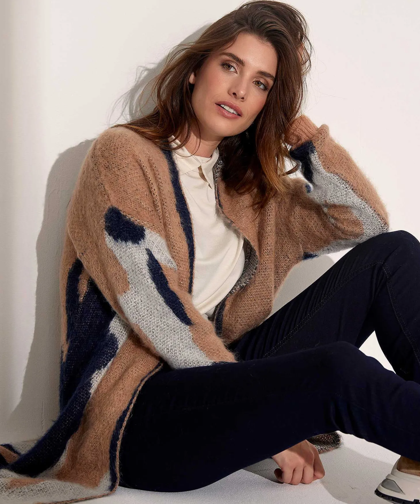 giulia_e_tu_swagger_cardi_3-1.webp Swagger Cardigan Mohair Mix Jacquard*GIULIA E TU Outlet