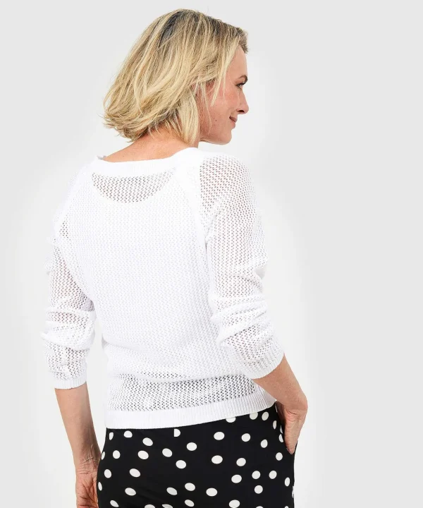 Sweater Ajour Knit*GIULIA E TU Best Sale