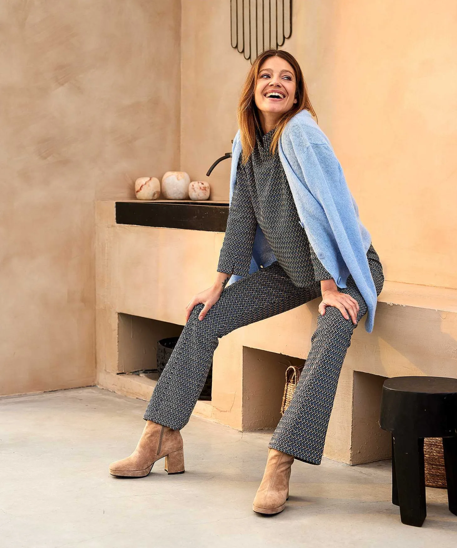 giulia_e_tu_top_herringbo_2.webp Top Herringbone Jacquard*GIULIA E TU Outlet