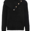 Turtleneck Diagonal Buttons*GIULIA E TU Best Sale