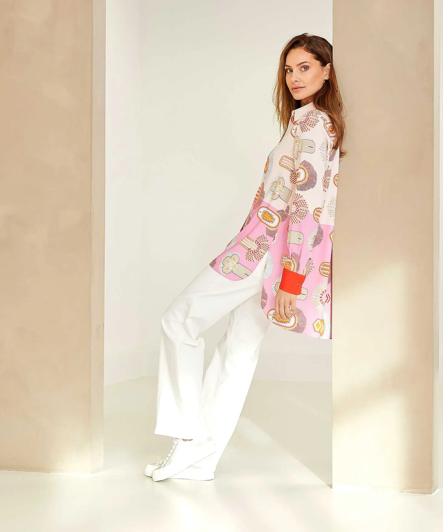 herzens_angelegenheit_sil_0-1.webp Silk Tunic Blouse Multiprint*Herzen's Angelegenheit Discount