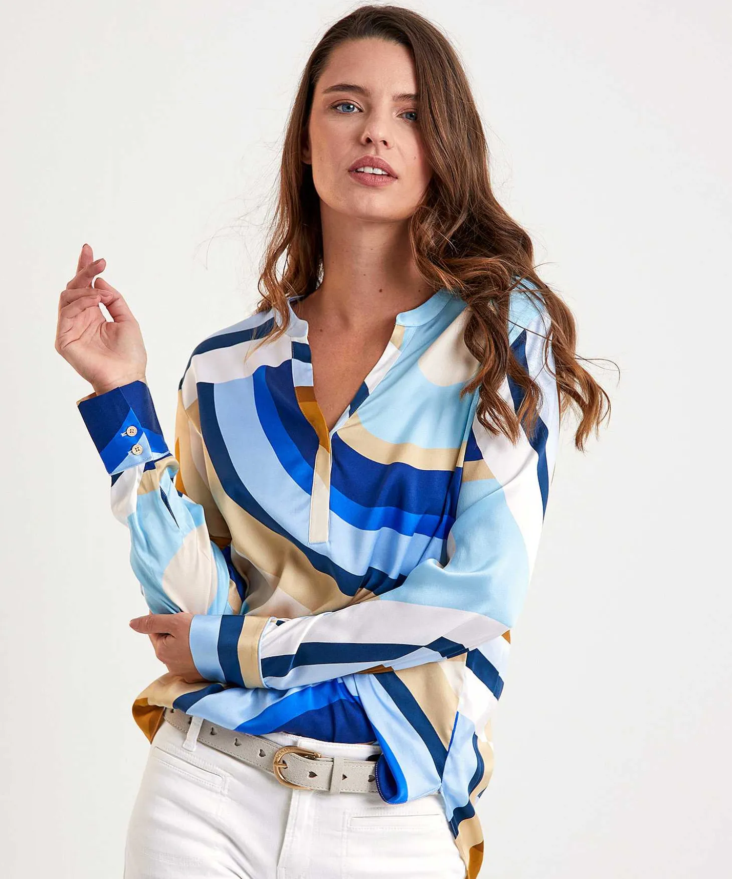 herzens_angelegenheit_sil_1.webp Silk Blouse Swirlprint*Herzen's Angelegenheit Outlet