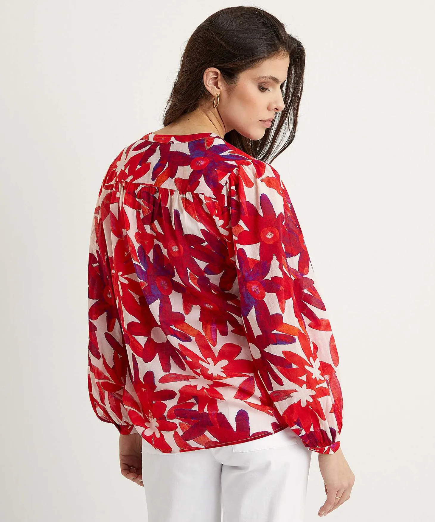italy_cotton_voile_blous_0.webp Cotton Voile Blouse Flowers Anni*0039 ITALY Cheap