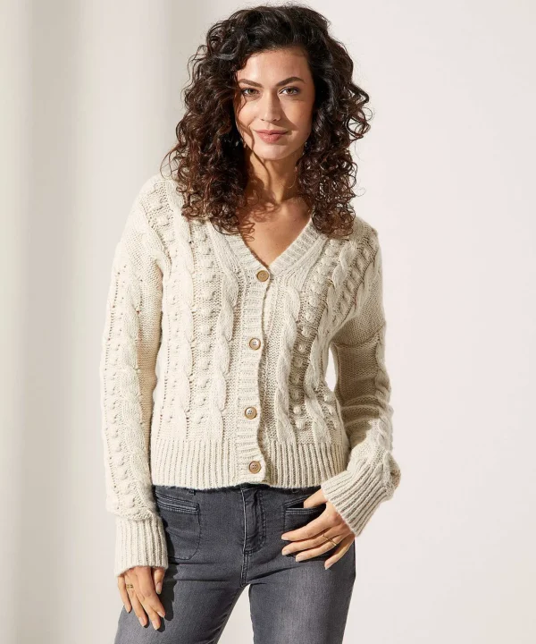 Cardigan Cable Motif Julie*Jane Lushka New