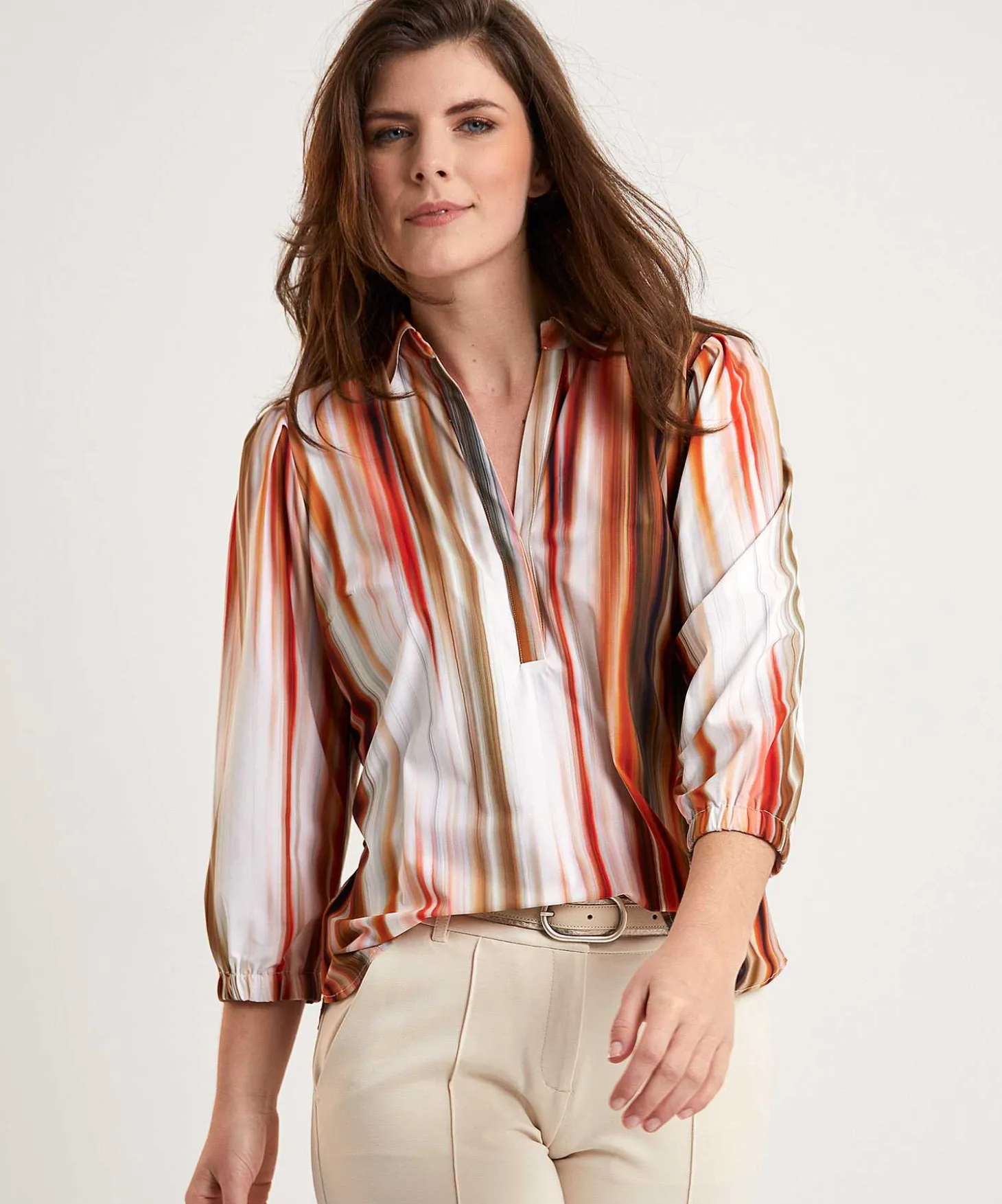 japan_tky_blouse_print_tr_1.webp Blouse Print Travel Fabric Fusa*Japan TKY Shop