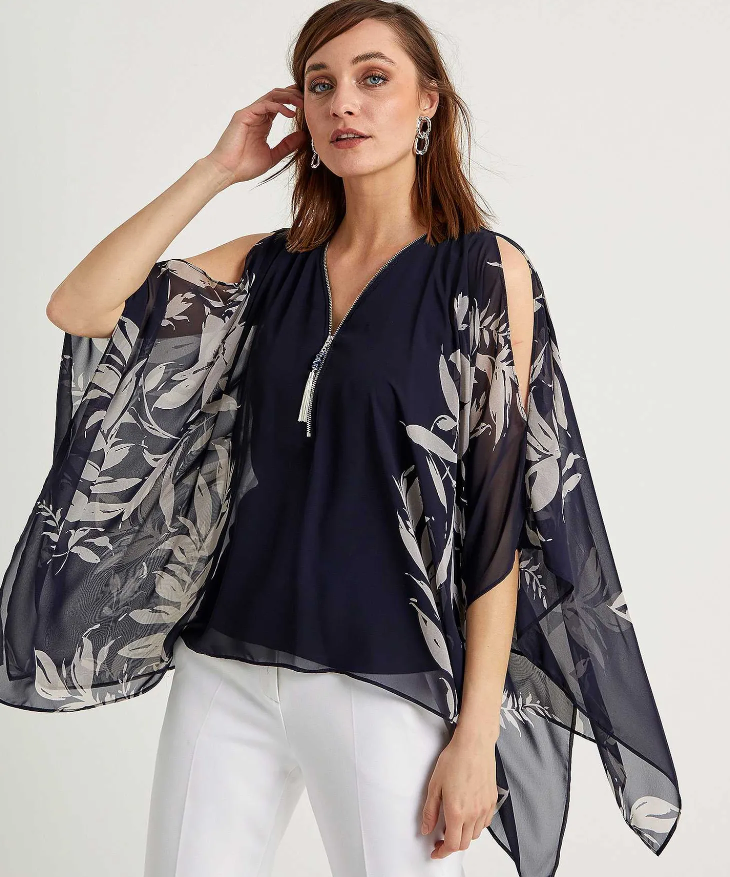 joseph_ribkoff_blouse_voi_2.webp Blouse Voile Sleeves*Joseph Ribkoff Sale