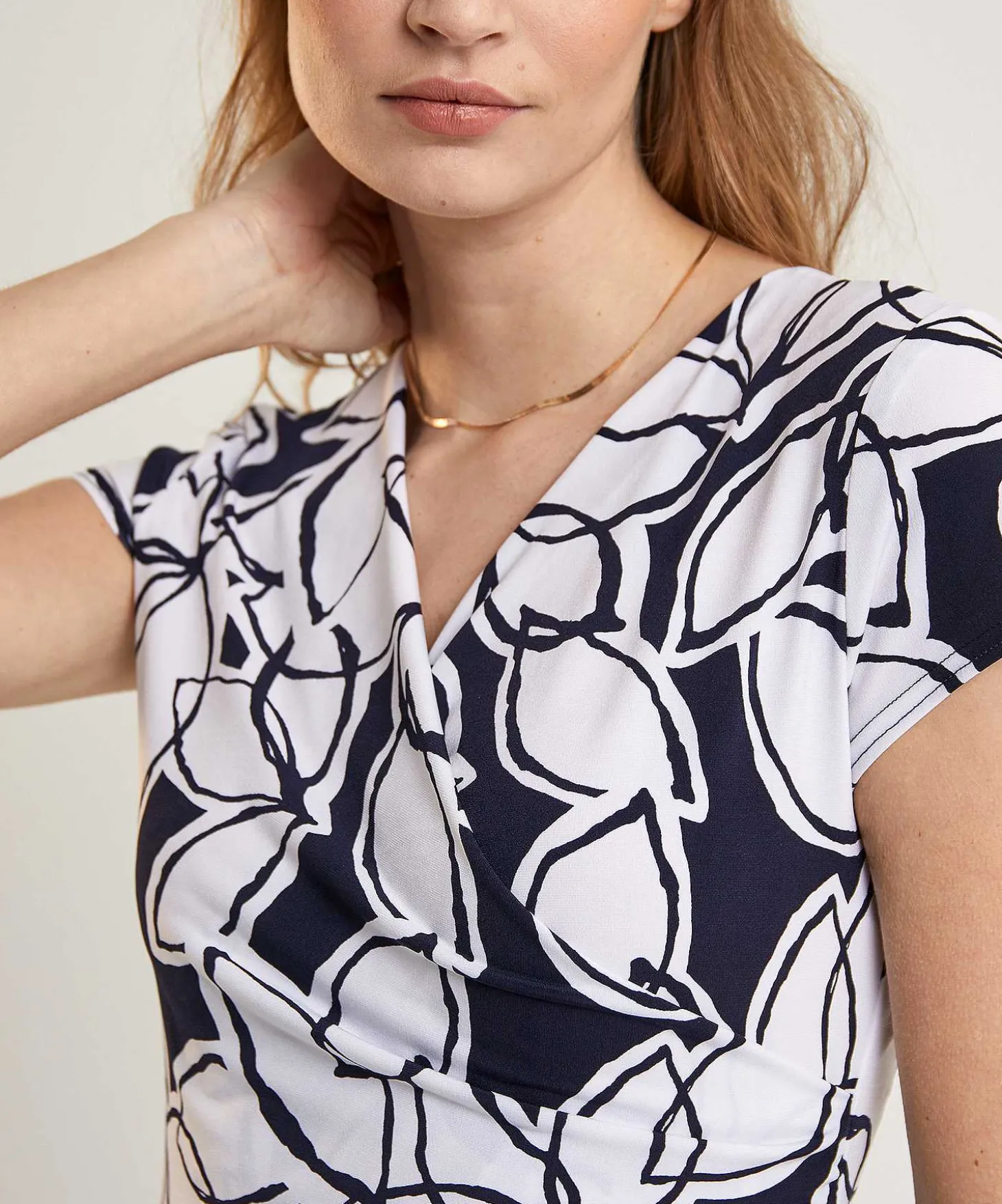 joseph_ribkoff_dress_leaf_3.webp Dress Leaf Print*Joseph Ribkoff Cheap