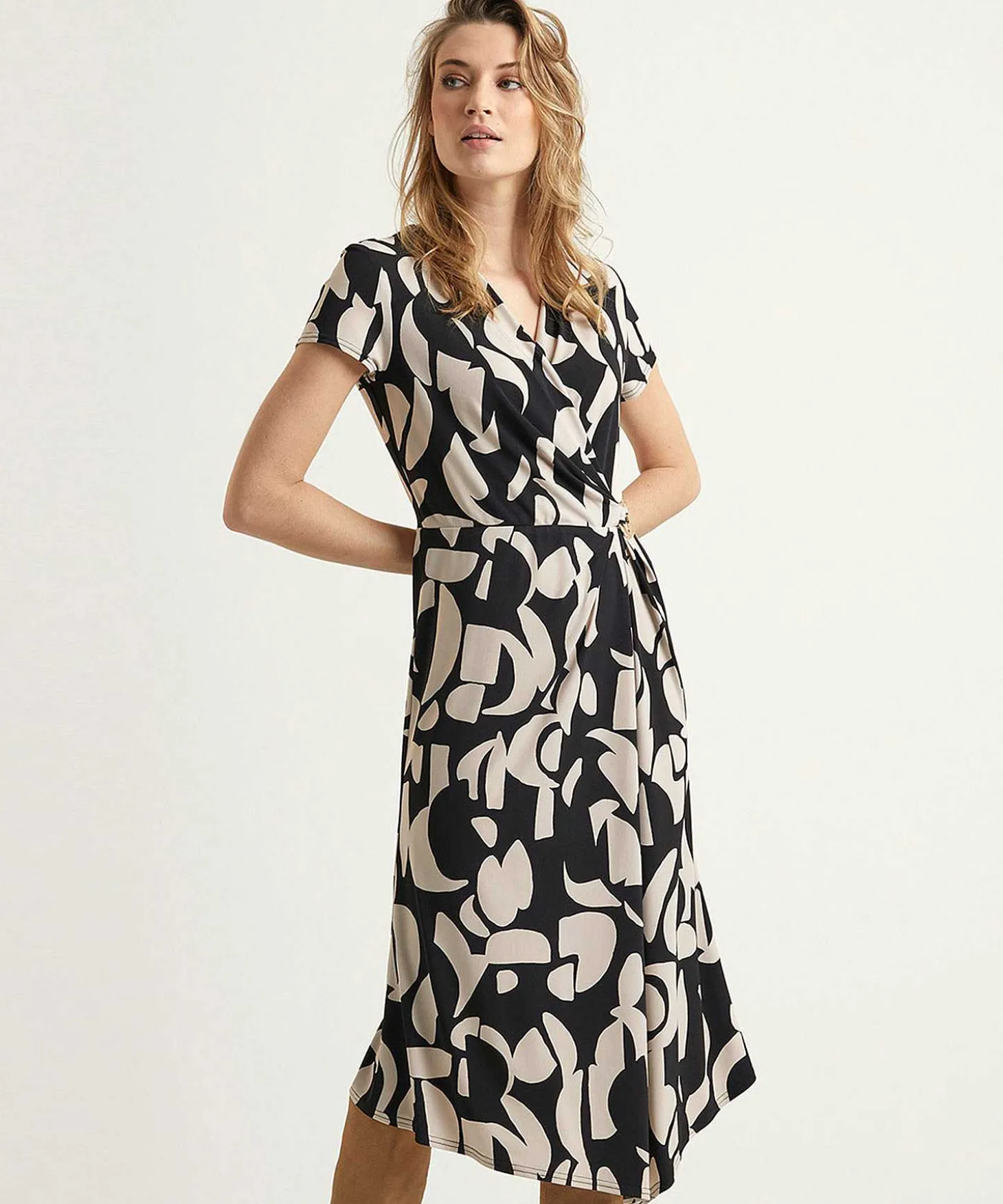 joseph_ribkoff_wrap_dress_1-2.webp Wrap Dress With Buckle*Joseph Ribkoff Discount