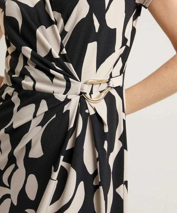 Wrap Dress With Buckle*Joseph Ribkoff Discount