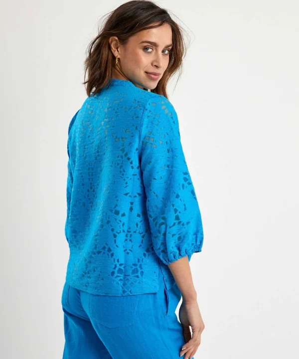 Ausbrenner Blouse Flowers Tamara*KYRA Sale