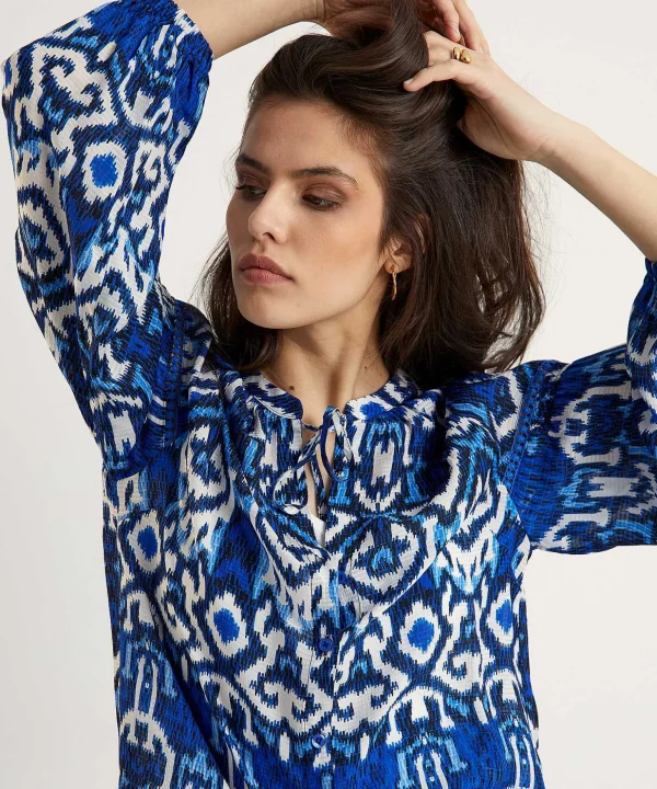 Blouse Ikat Print Vera*KYRA Hot