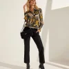 Blouse Ikat Print Vixie*KYRA Discount