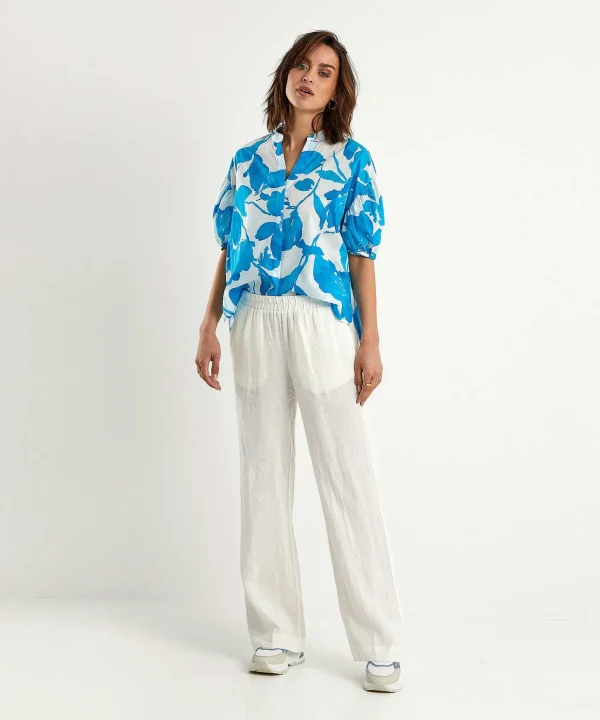 Cotton Voile Blouse Flowers Bea*KYRA New