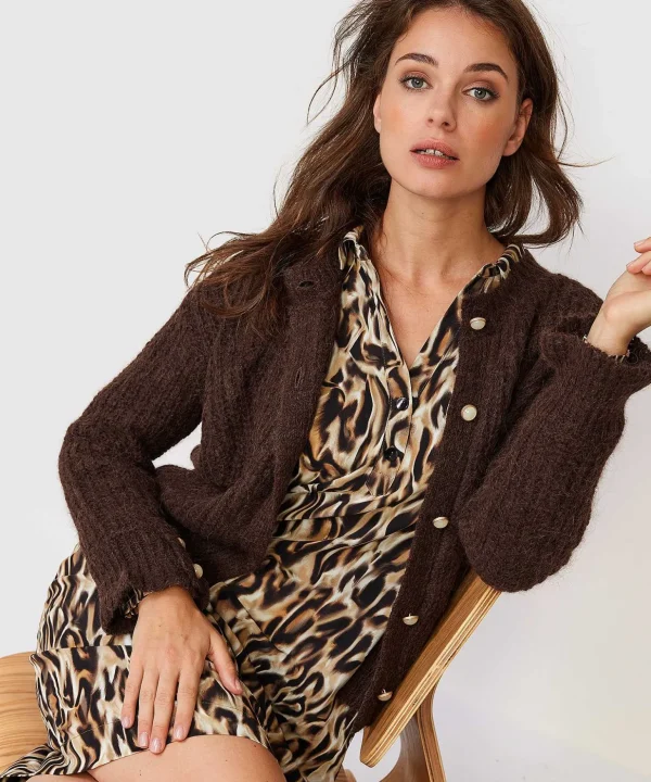 Crepe Dress Animal Print Britta*KYRA Online