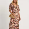 Dress Faded Leaf Nancy*KYRA Cheap