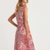 Dress Linen Mix Two-Tone Jorieke*KYRA Store