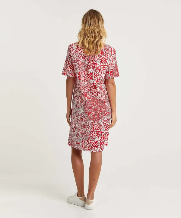 Dress Linen Mix Two-Tone Leonie*KYRA Clearance