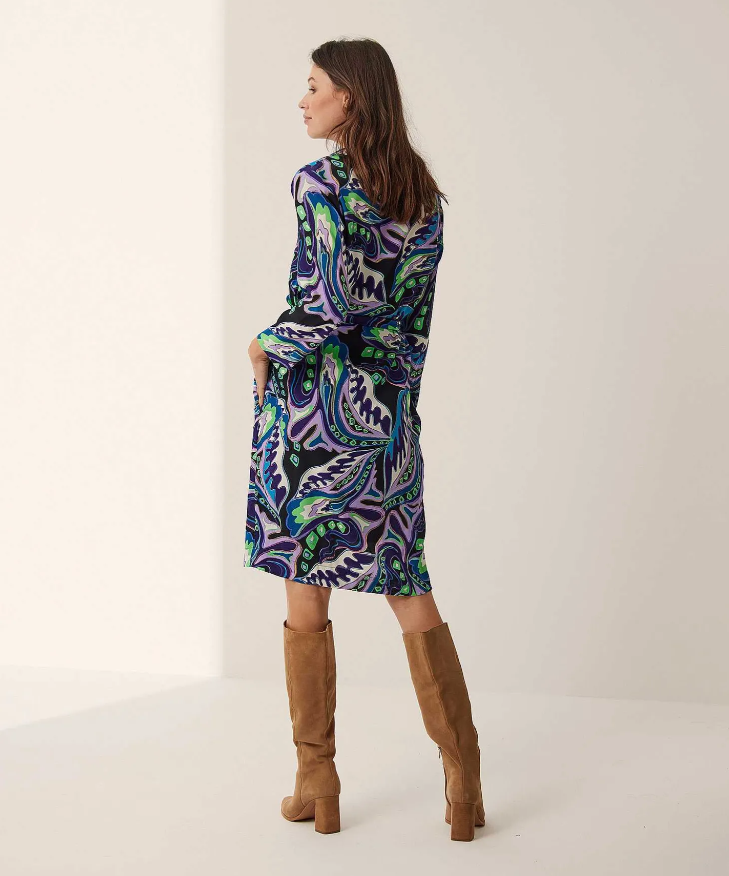 kyra_dress_with_belt_mult_0-1.webp Dress With Belt Multicolor Isra*KYRA Best