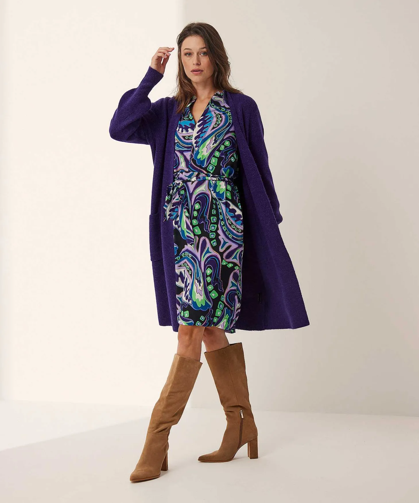 kyra_dress_with_belt_mult_1-1.webp Dress With Belt Multicolor Isra*KYRA Best