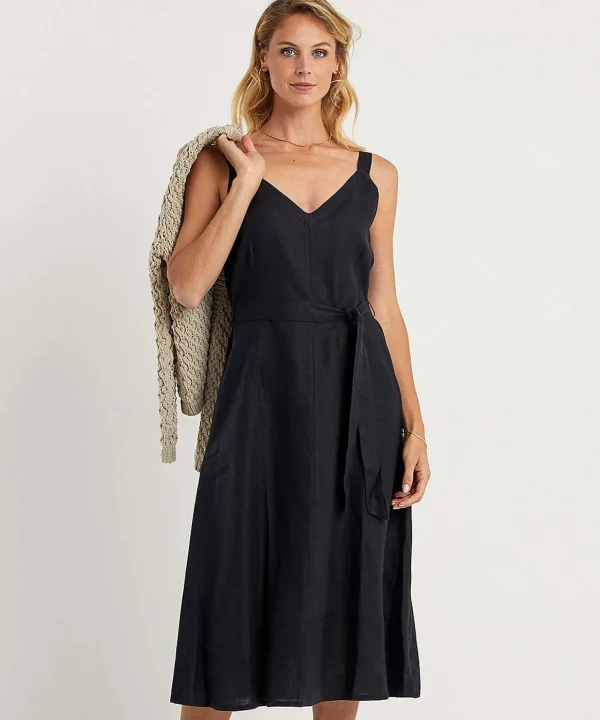 Linen Dress Spaghetti Straps Lennie*KYRA Store
