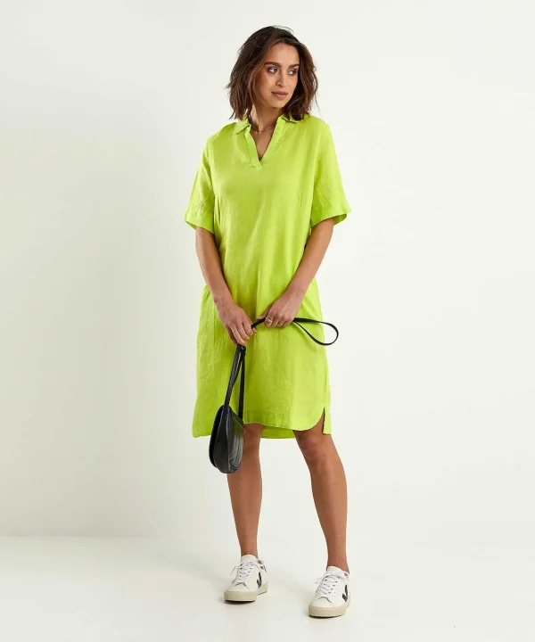 Linen Shirt Dress Laura*KYRA Best Sale