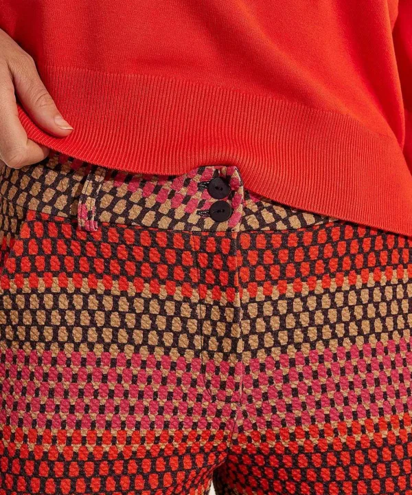 Multicolor Structure Wide Leg Pants Ferris*KYRA Cheap