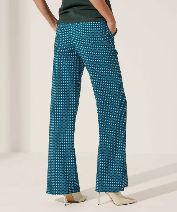 Multicolor Structure Wide Leg Pants Ferris*KYRA Hot