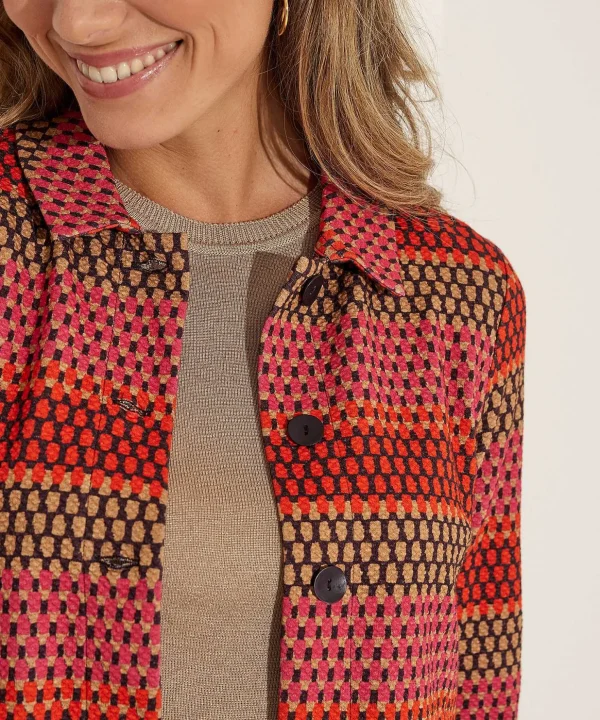 Multicolor Structure Jacket Leona*KYRA Shop