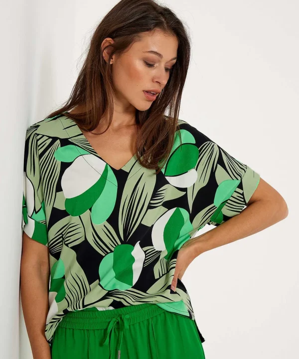 Shirt Modern Flower Bouchra*KYRA Best