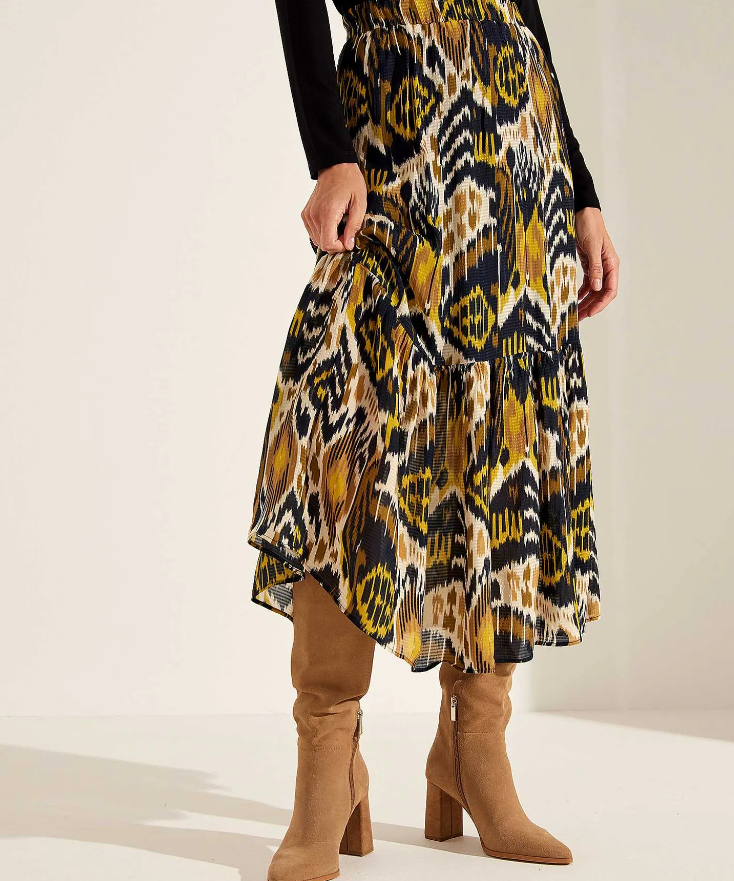 kyra_skirt_ikat_print_van_1.webp Skirt Ikat Print Vanessa*KYRA Best