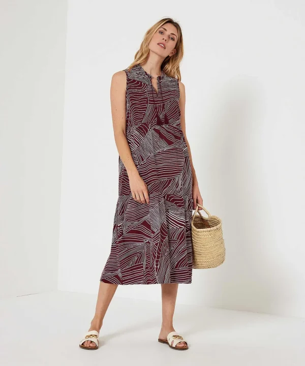 Striped Dress Line Print Ria*KYRA Cheap