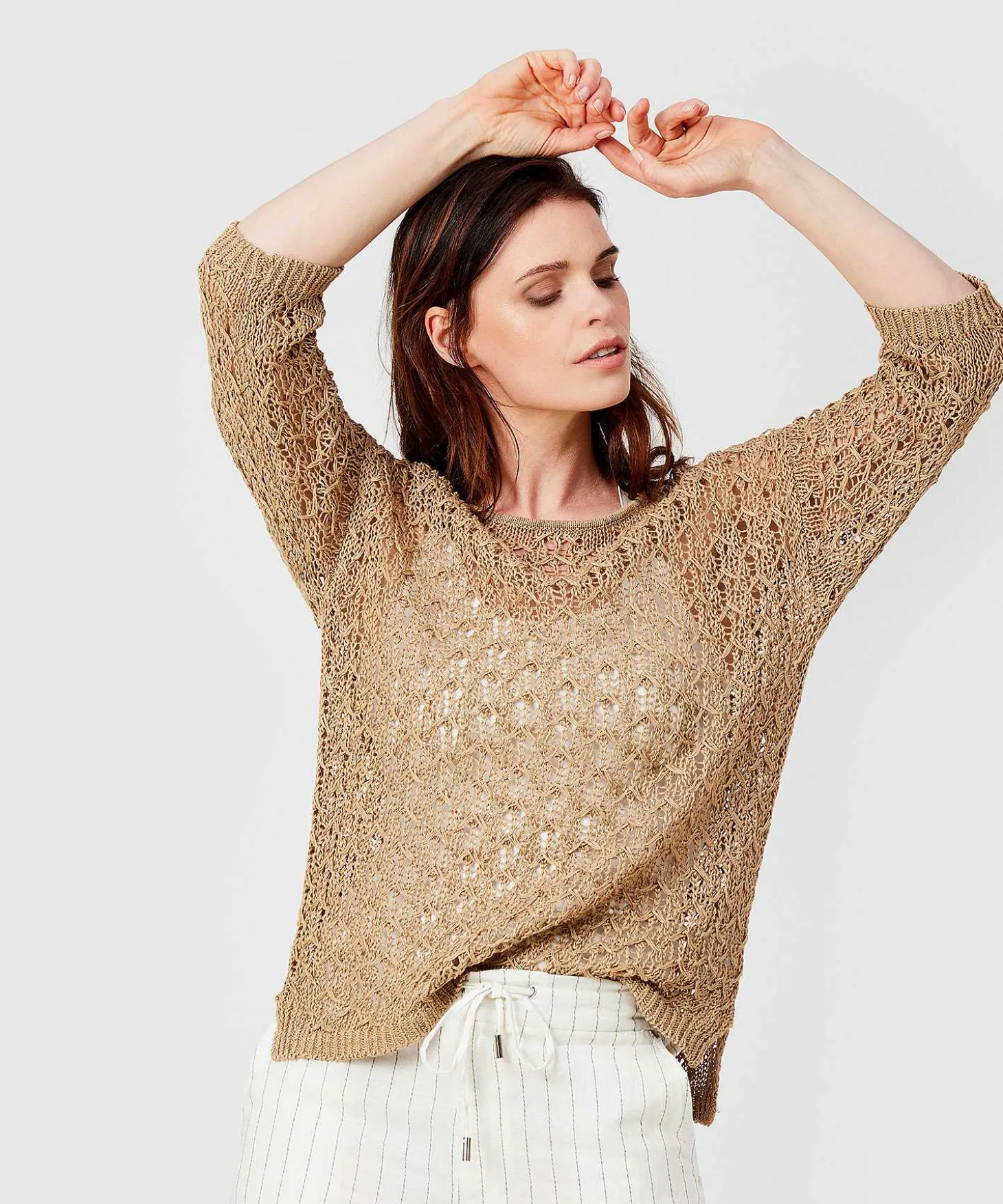 kyra_sweater_tamar_linen__3.webp Sweater Tamar Linen Openwork*KYRA Fashion