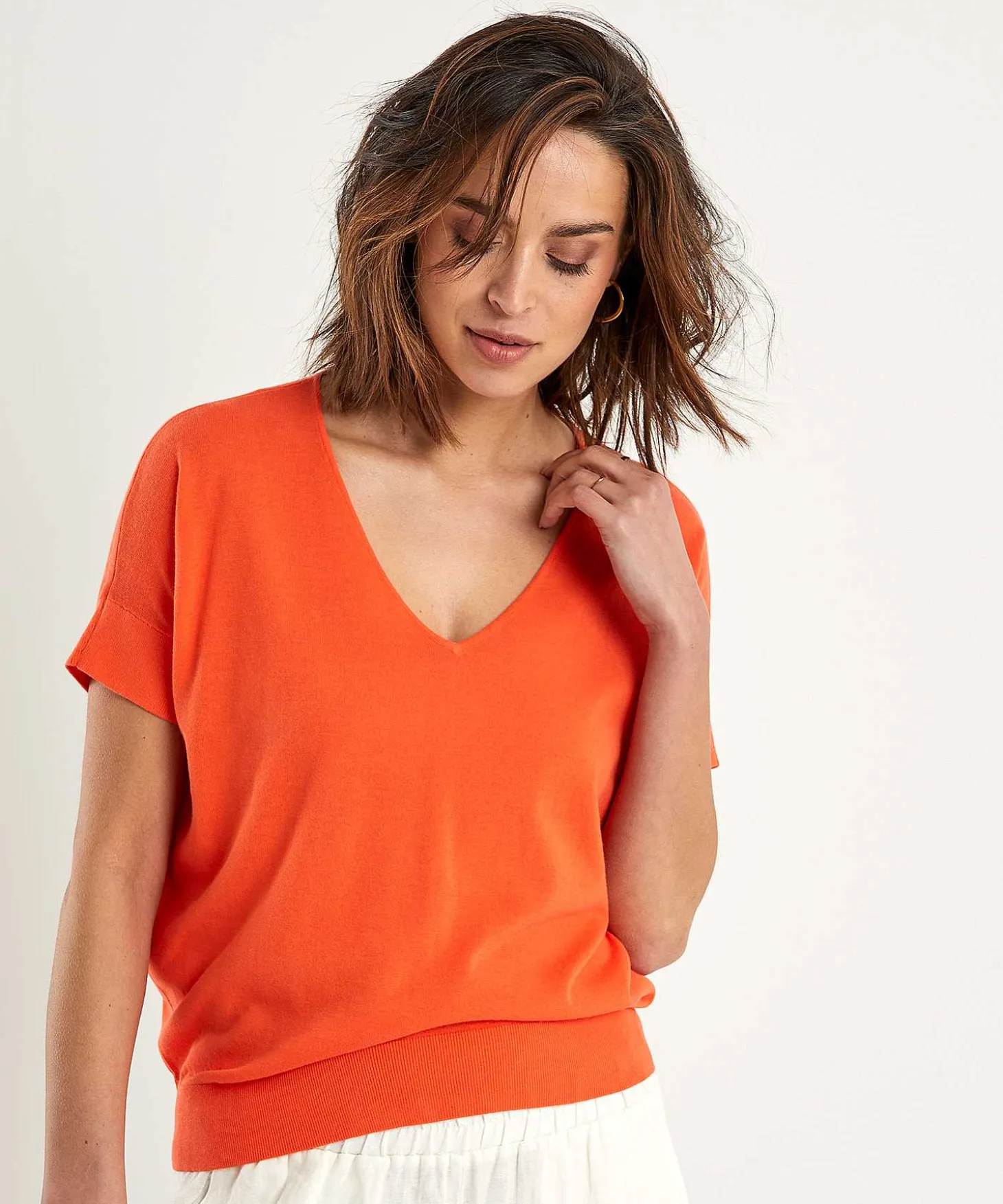 kyra_sweater_vneck_avy_1.webp Sweater V-Neck Avy*KYRA Outlet