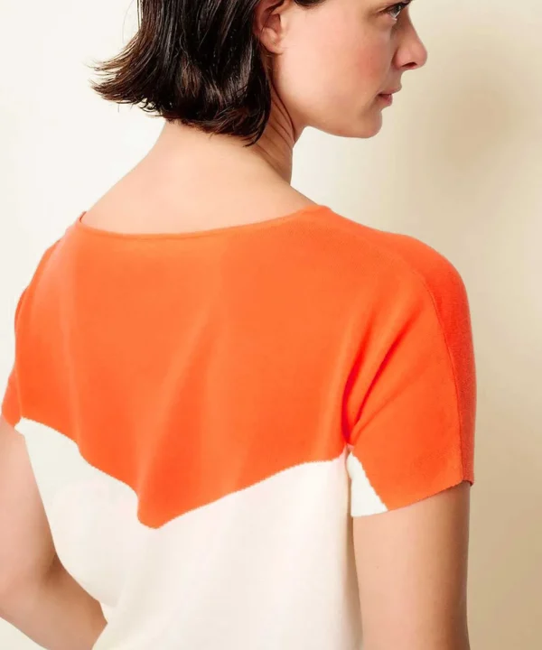 Sweater V-Shape Colorblock Alika*KYRA Shop
