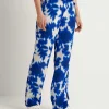 Wide Leg Pants Floral Print Iris*KYRA Cheap
