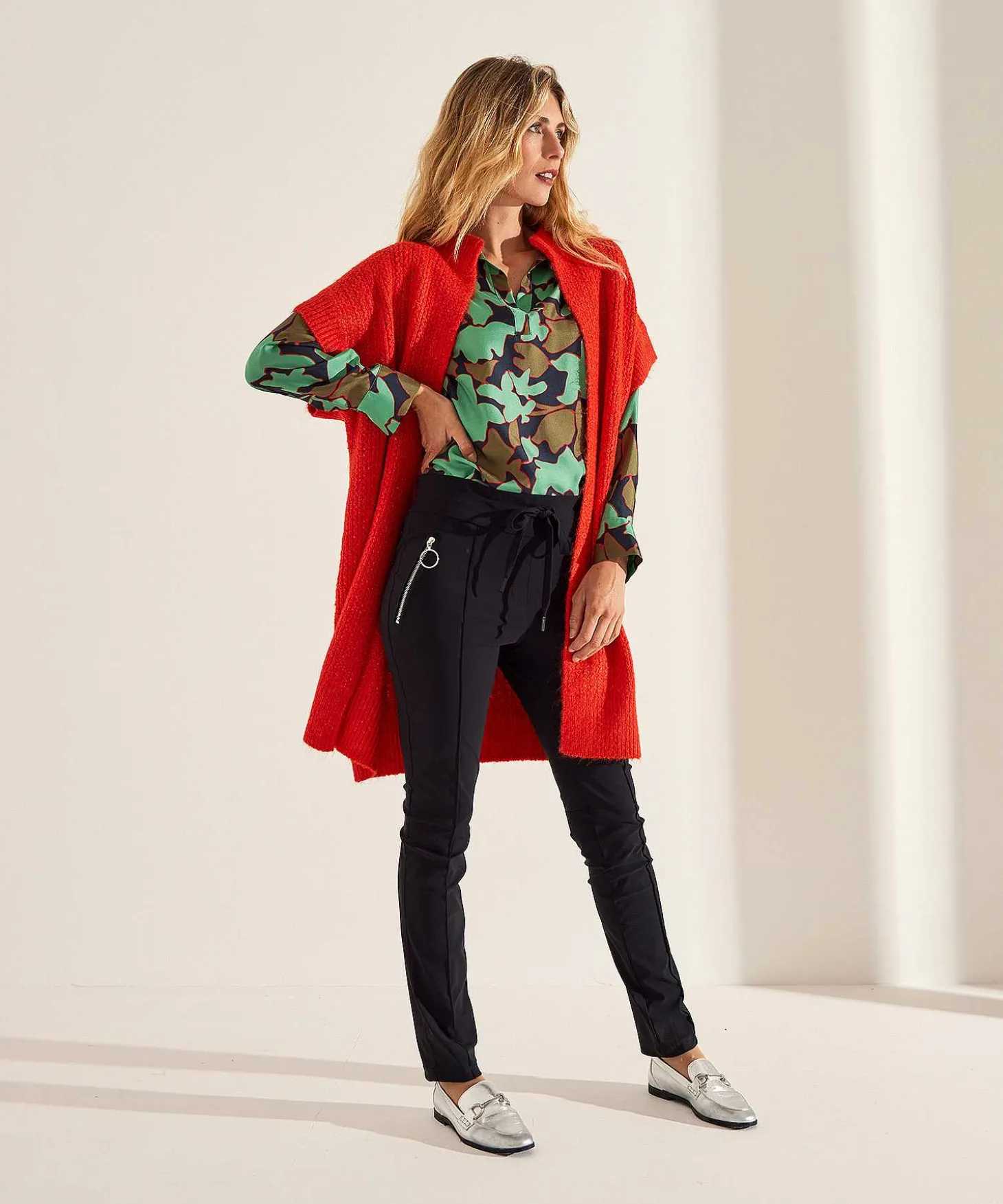 lasalle_blouse_leaf_print_0.webp Blouse Leaf Print Silk New York*LaSalle Online